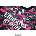 Arsenal Sweat Entrainement Pink Pattern + Pantalon Black 2021/2022