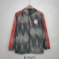 Bayern Munich Vestes Coupe Vent Black Pattern 2021/2022