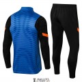 Chelsea Sweat Entrainement Blue Black + Pantalon Black 2021/2022