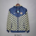 Club America Vestes Coupe Vent Yellow Blue Plaid 2021/2022
