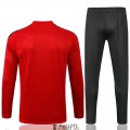 Flamengo Sweat Entrainement Red + Pantalon Black 2021/2022