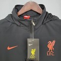 Liverpool Vestes Coupe Vent Black Orange 2021/2022