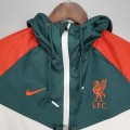 Liverpool Vestes Coupe Vent White Green I 2021/2022