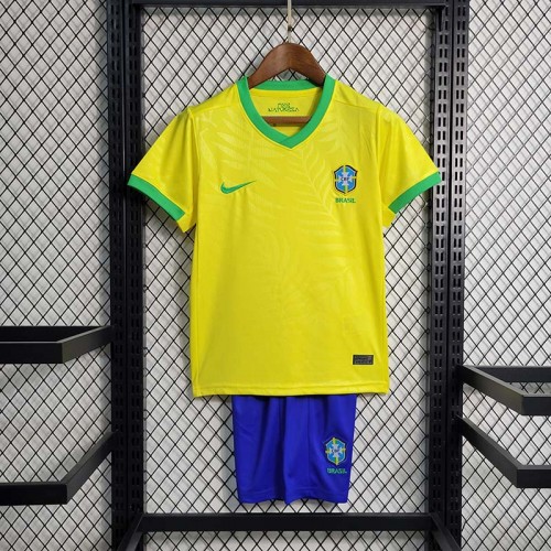 Brésil Maillot Domicile 2022/23 Mini-Kit Enfant