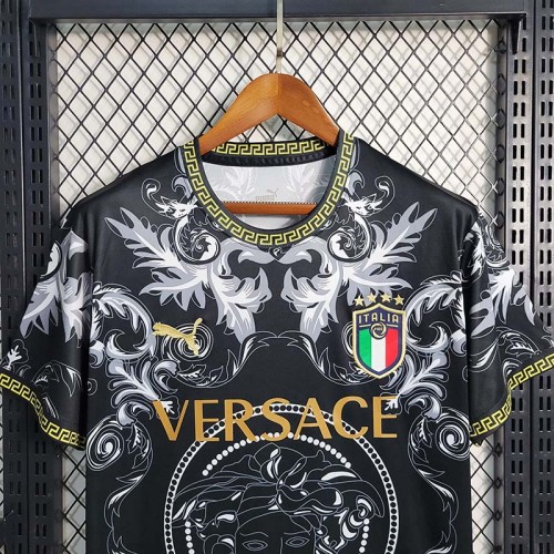 Maillot Italie x Versace Black 2023 2024 23 00
