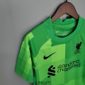 Maillot Liverpool Enfant Gardien De But Green 2021/2022