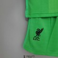 Maillot Liverpool Enfant Gardien De But Green 2021/2022