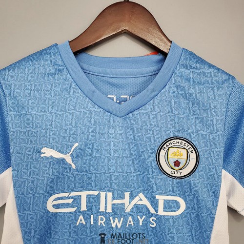 Boutique Maillot de Foot Manchester City Enfant Domicile 2021/22/22  Personnalisés Pas Cher