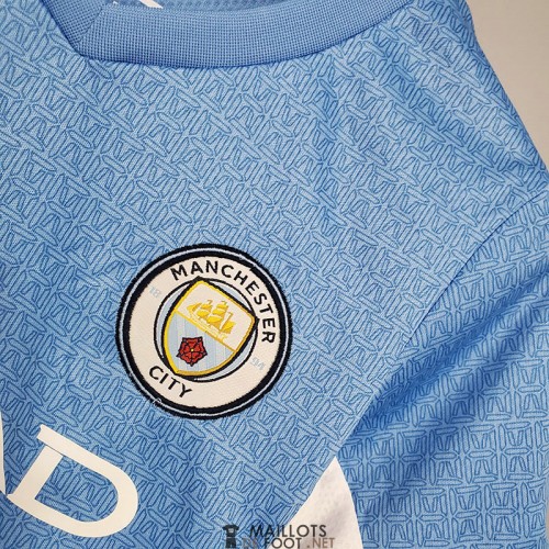 Boutique Maillot de Foot Manchester City Enfant Domicile 2021/22/22  Personnalisés Pas Cher