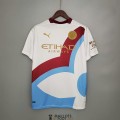 Maillot Manchester City Training Red White Blue 2021/2022