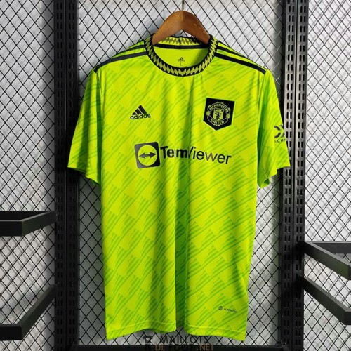 Maillot Adidas Manchester United Third 2022/23 - Vert, Antony, Homme Taille L