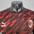 Maillot Match AC Milan Tracksuit Red Black 2021/2022