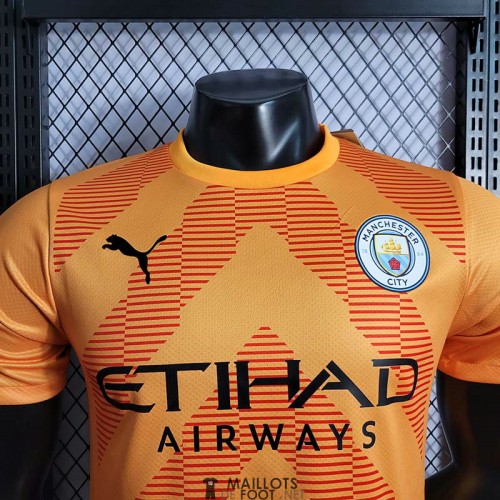 maillot manchester city jaune orange