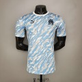 Maillot Match Olympique Marseille Tracksuit Blue 2021/2022