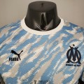Maillot Match Olympique Marseille Tracksuit Blue 2021/2022