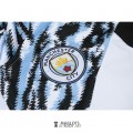 Manchester City Veste White Blue + Pantalon Black 2021/2022