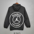 PSG x JORDAN Vestes Coupe Vent Black White 2021/2022