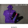 PSG x Jordan Veste Capuche Purple+ Pantalon Black 2021/2022