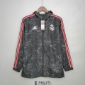 Real Madrid Vestes Coupe Vent Black Pattern 2021/2022