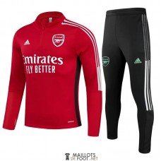 Arsenal Sweat Entrainement Red + Pantalon Black 2021/2022