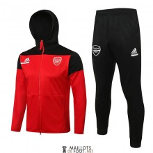 Arsenal Veste Capuche Red I + Pantalon Black I 2022/2023