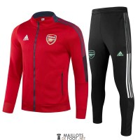 Arsenal Veste Red + Pantalon Black 2021/2022