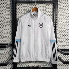 Arsenal Vestes Coupe Vent White II 2023/2024