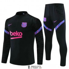 Barcelona Sweat Entrainement Black Pink + Pantalon 2021/2022