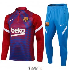 Barcelona Sweat Entrainement Red Blue + Pantalon Blue 2021/2022