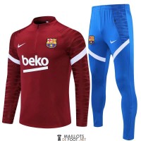 Barcelona Sweat Entrainement Red + Pantalon Blue 2021/2022