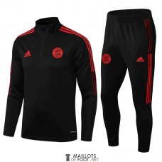 Bayern Munich Sweat Entrainement Black Red + Pantalon 2021/2022