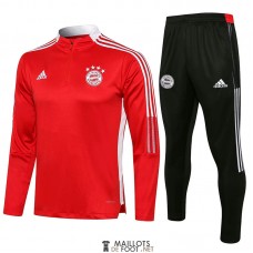 Bayern Munich Sweat Entrainement Red II + Pantalon Black II 2021/2022