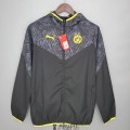 Borussia Dortmund Vestes Coupe Vent Black Grey 2021/2022