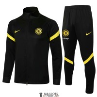 Chelsea Sweat Entrainement Black II + Pantalon Black II 2021/2022