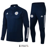 Leicester City Sweat Entrainement Navy + Pantalon Navy 2021/2022