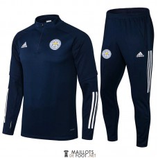 Leicester City Sweat Entrainement Navy + Pantalon Navy 2021/2022