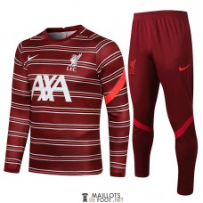 Liverpool Sweat Entrainement Red II + Pantalon Red II 2021/2022