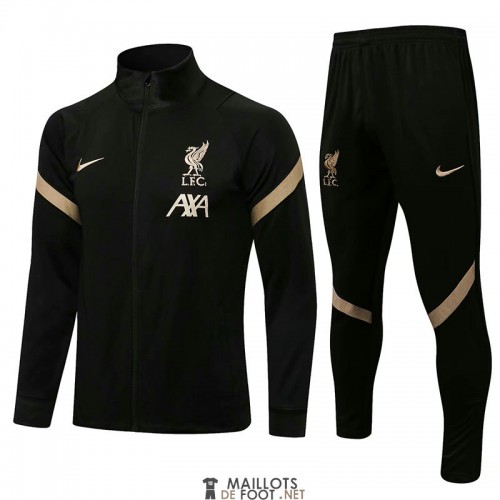 Liverpool Veste Black + Pantalon Black 2021/2022