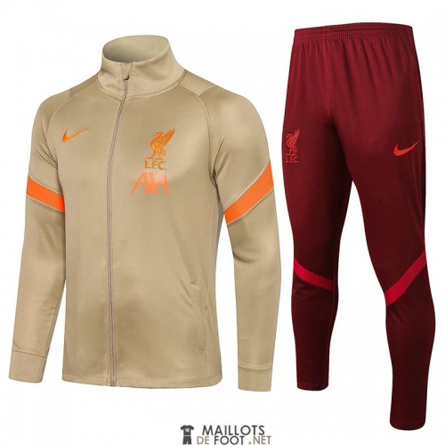 Liverpool Veste Gold + Pantalon Red 2021/2022