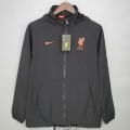 Liverpool Vestes Coupe Vent Black Orange 2021/2022