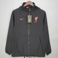 Liverpool Vestes Coupe Vent Black Orange 2021/2022