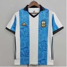 Maillot Argentine Commemorative White Blue 2021/2022