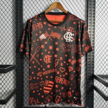 Maillot Flamengo Pre Match Black Red 2022/2023