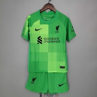 Maillot Liverpool Enfant Gardien De But Green 2021/2022