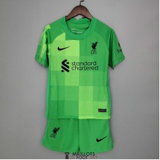 Maillot Liverpool Enfant Gardien De But Green 2021/2022