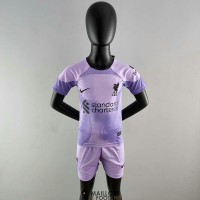 Maillot Liverpool Enfant Gardien De But Purple 2022/2023
