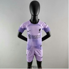 Maillot Liverpool Enfant Gardien De But Purple 2022/2023