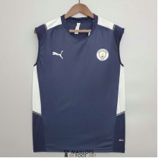 Maillot Manchester City Vest Training Royal Blue 2021/2022