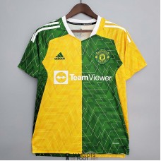 Maillot Manchester United Training Green Yellow II 2021/2022