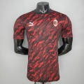 Maillot Match AC Milan Tracksuit Red Black 2021/2022